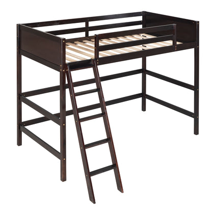 ElevateDreams Twin Loft Bed - Espresso Elegance
