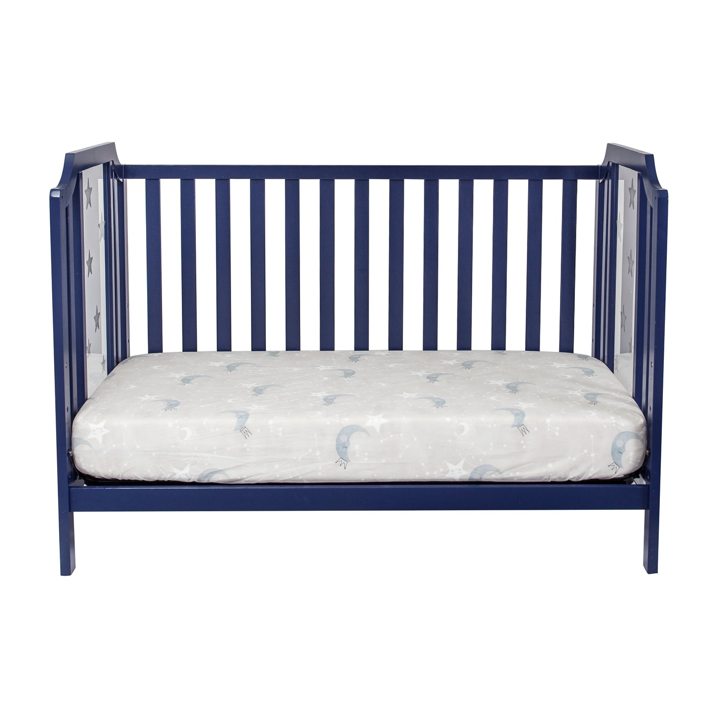 Nautical 3-in-1 Convertible Island Crib - Navy Blue