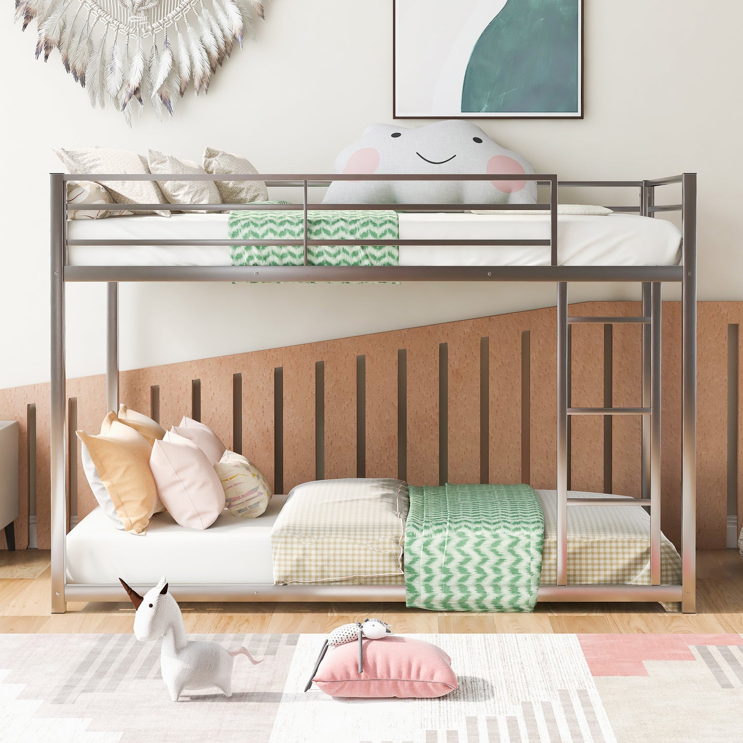 Silver Skyline Twin Bunk Bed