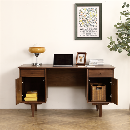 Natural Net Black Walnut Desk