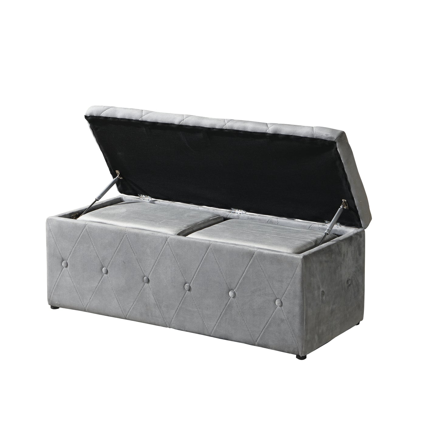 Ottoman Set - Light Gray