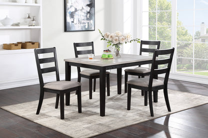 Elegant Ebony 5pc Dining Ensemble