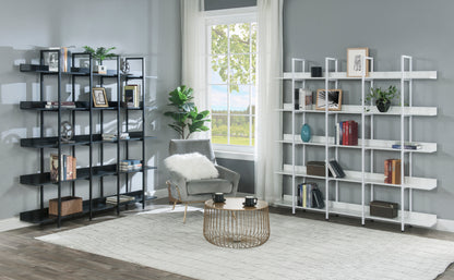 Vintage Metal Frame Bookshelf - White