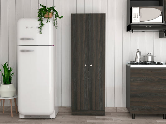 Greyson Tall Storage Cabinet - Espresso and Black