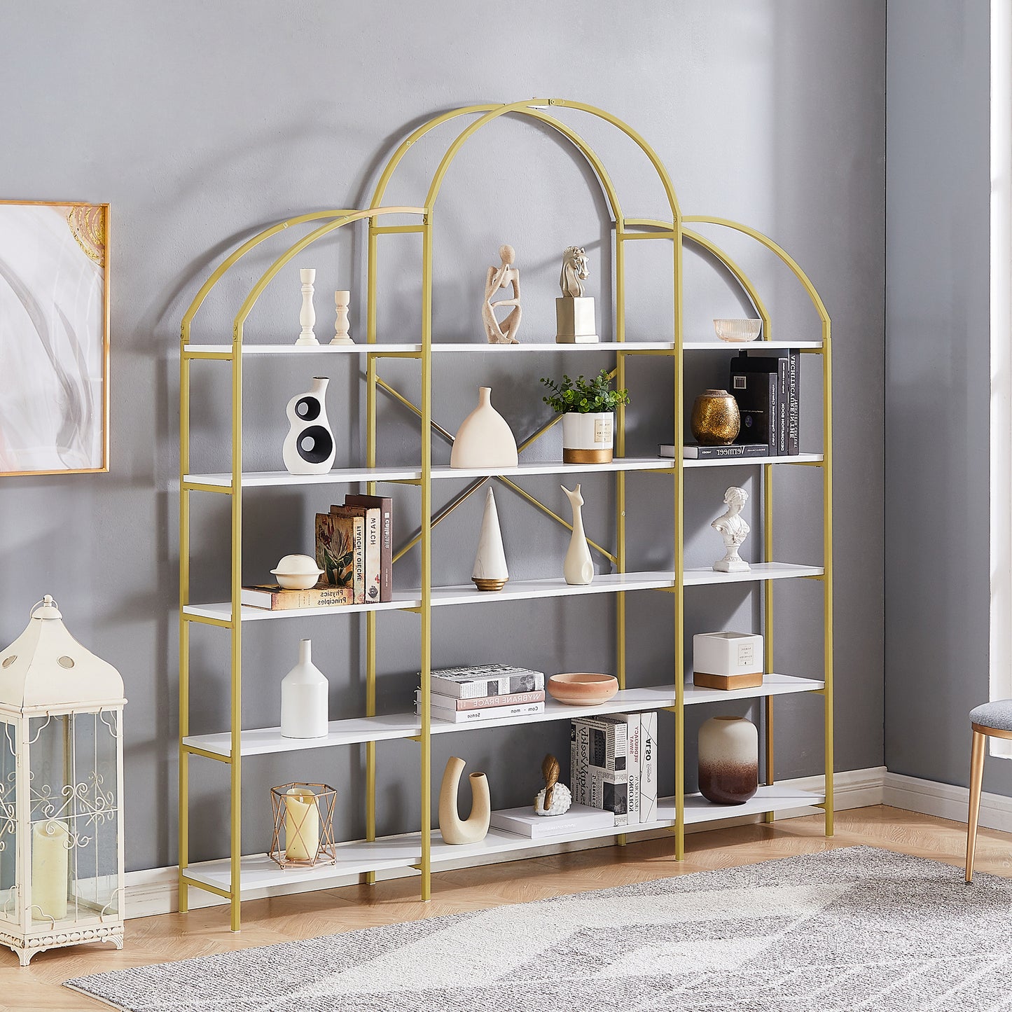 Golden Round 5-Tier Office Bookcase