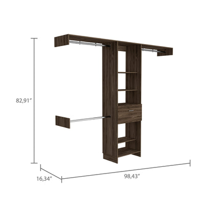 Walnutwood Closet Organizer