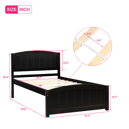 ElegantDream Wood Platform Bed