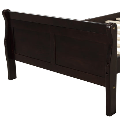 Urban Fusion Twin Size Wood Platform Bed - Espresso