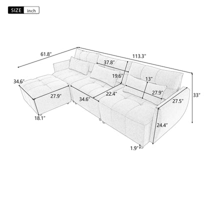 Luxury Comfort Convertible Sectional Sofa