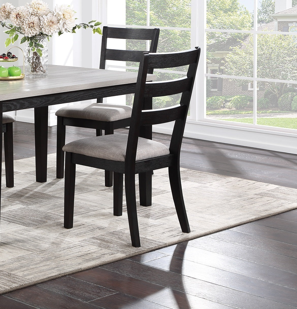 Elegant Ebony 5pc Dining Ensemble