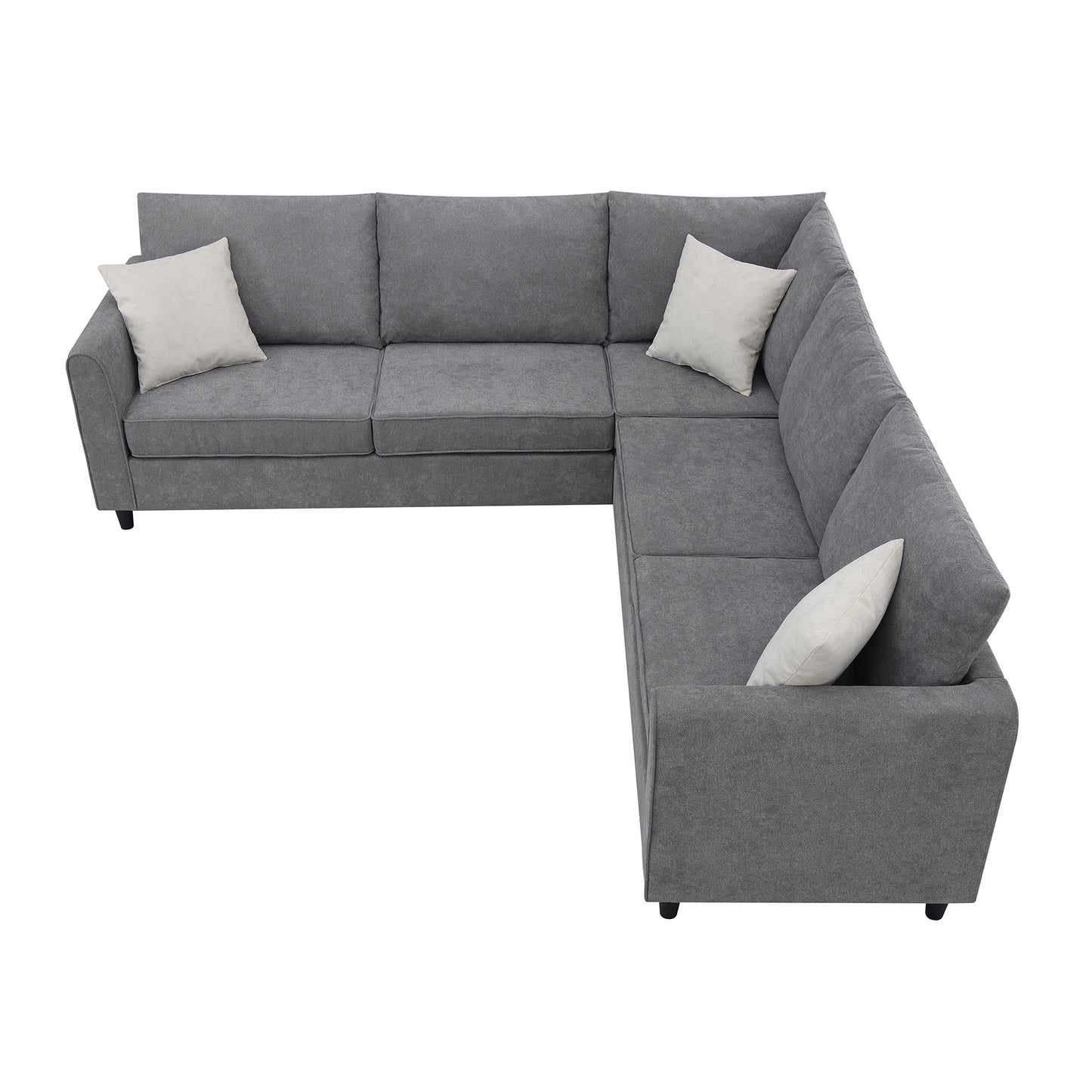 Luxury Comfort Living: Modern L-Shaped Sectional Sofa