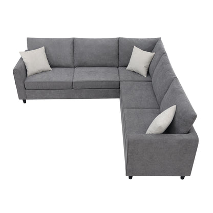 Luxury Comfort Living: Modern L-Shaped Sectional Sofa