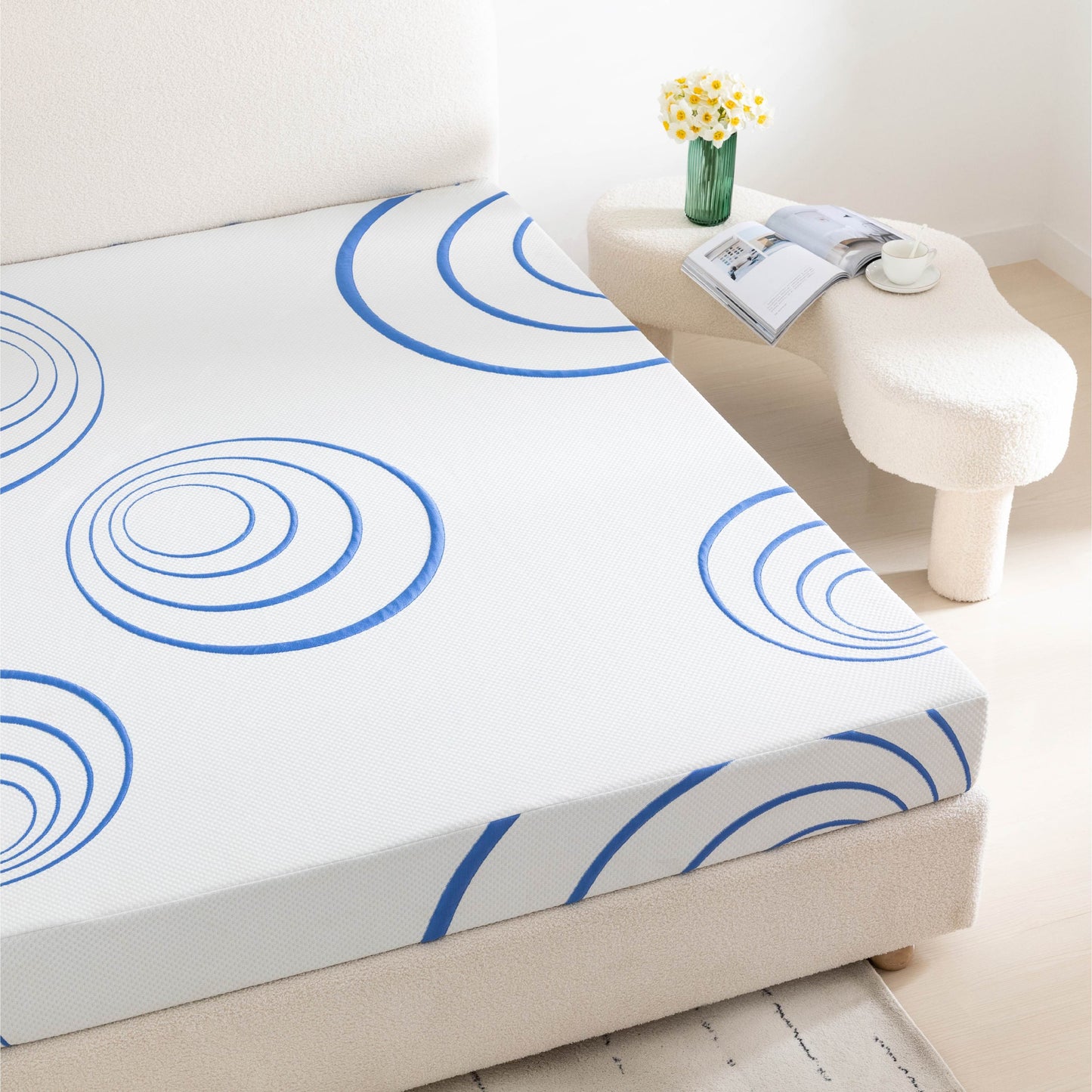 Bamboo Charcoal Infused Gel Memory Foam  8" Mattress - King
