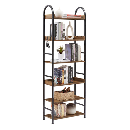 Tall Tower Bookcase - Brown