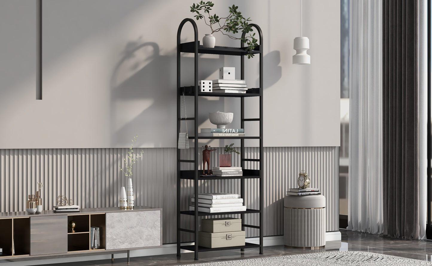 Tall Tower Bookcase - Black