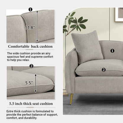 Elegant Comfort Velvet Sofa Set