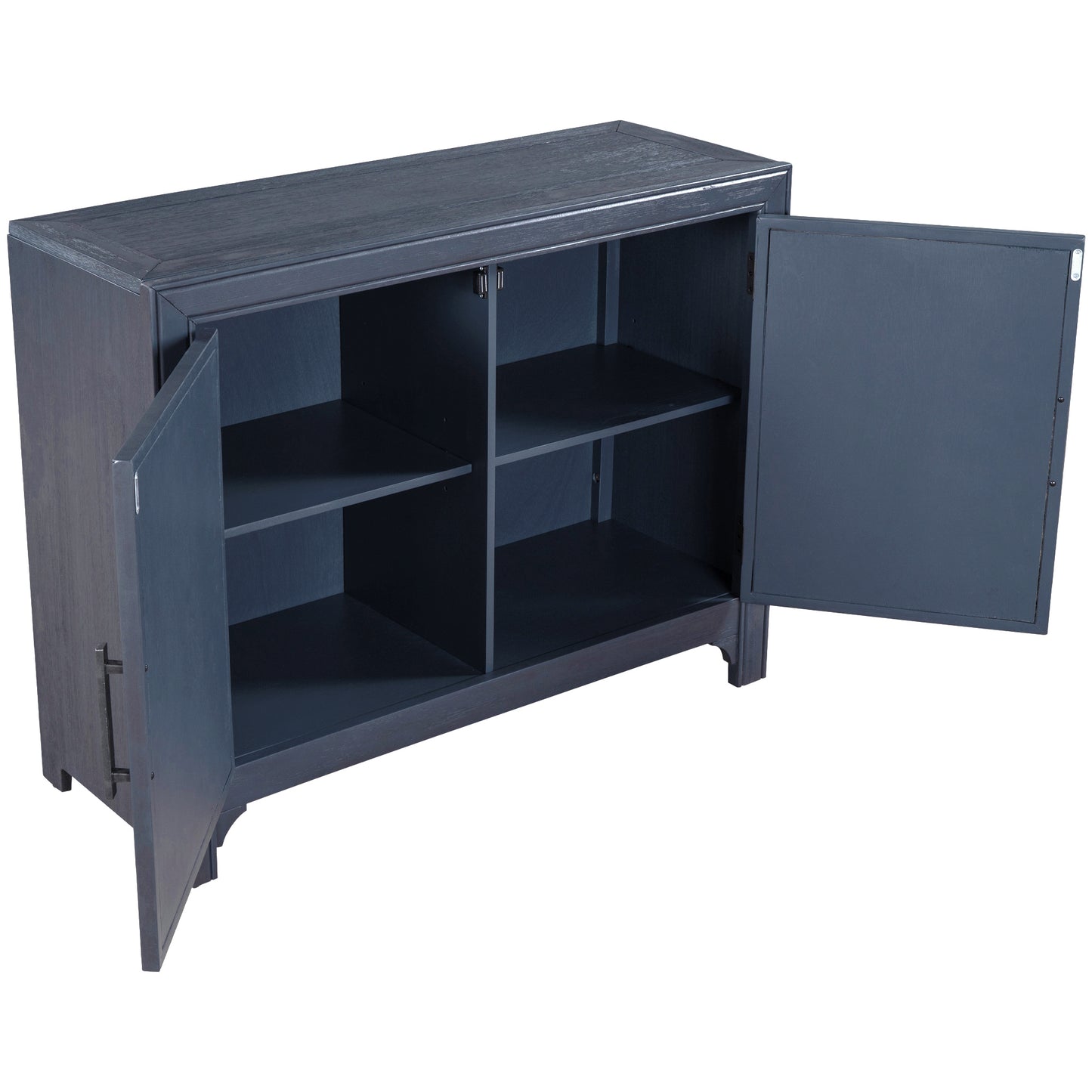 Living Console 40'' Modern Sofa Table with 2 Shelves