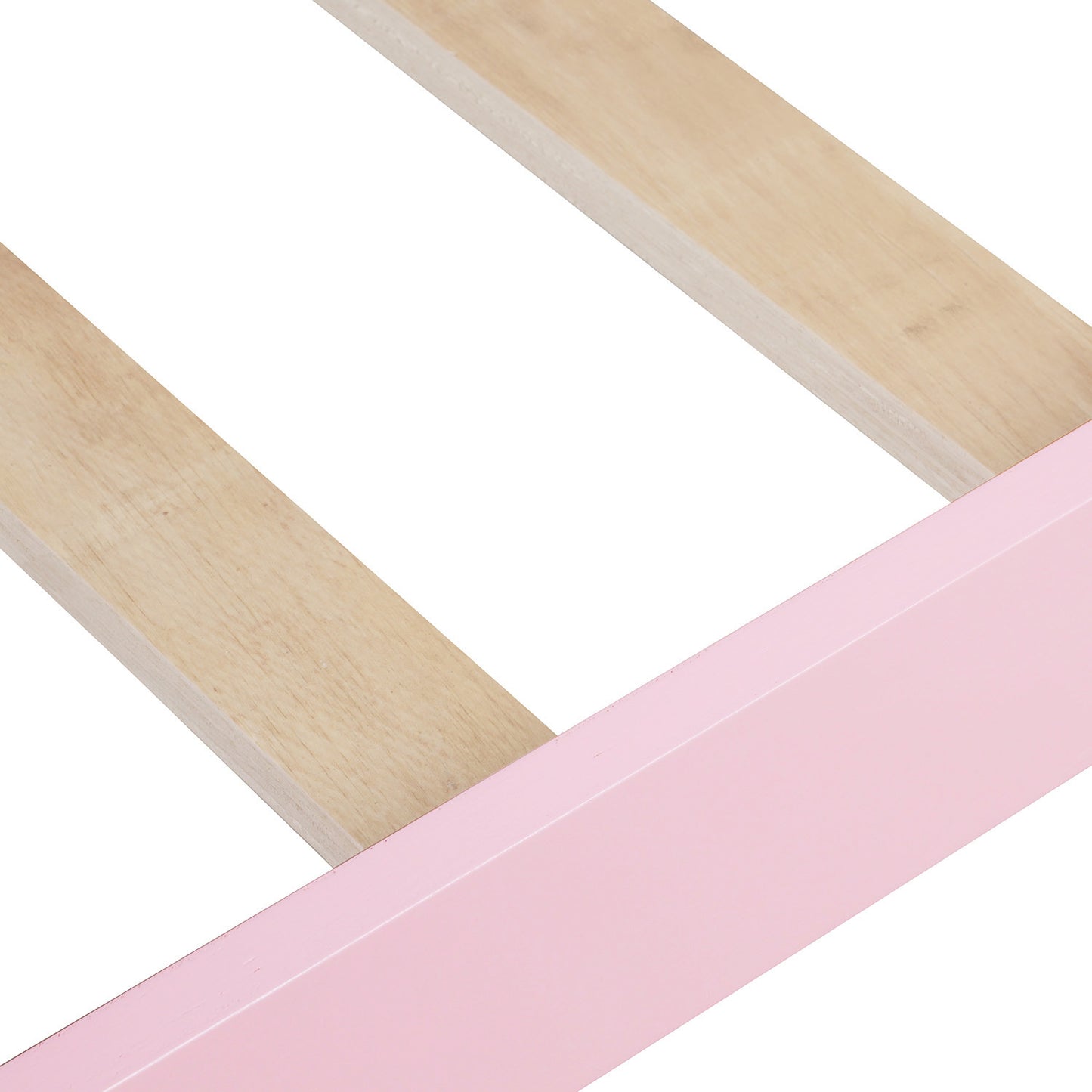 Pink Dreamwood Twin Platform Bed