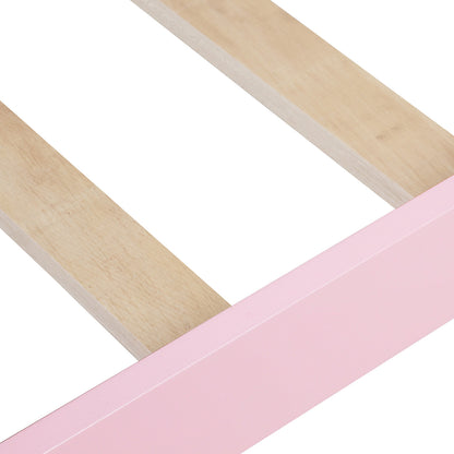 Pink Dreamwood Twin Platform Bed
