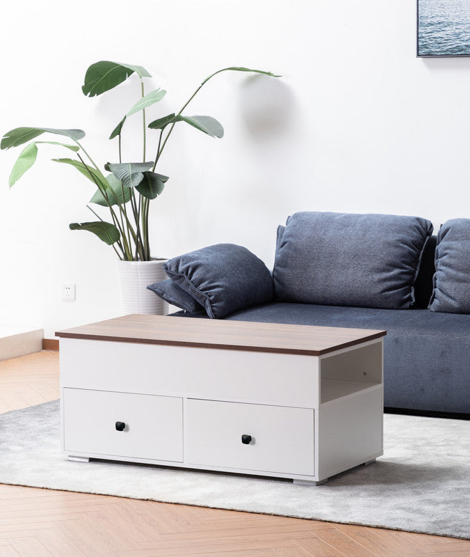 Luna Lift Top Coffee Table - White