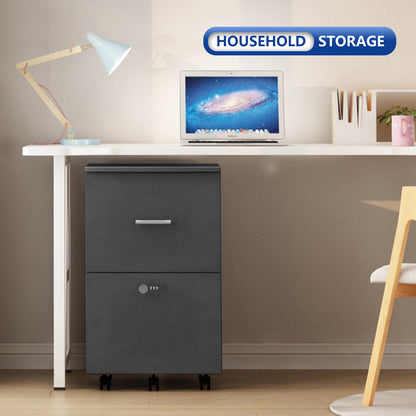 Lock Box File Cabinet - Dark Grey