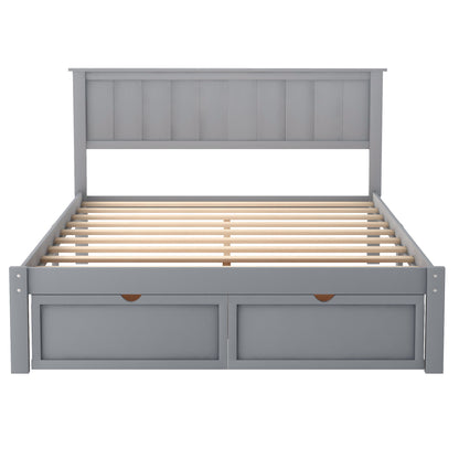Gray Haven Platform Bed
