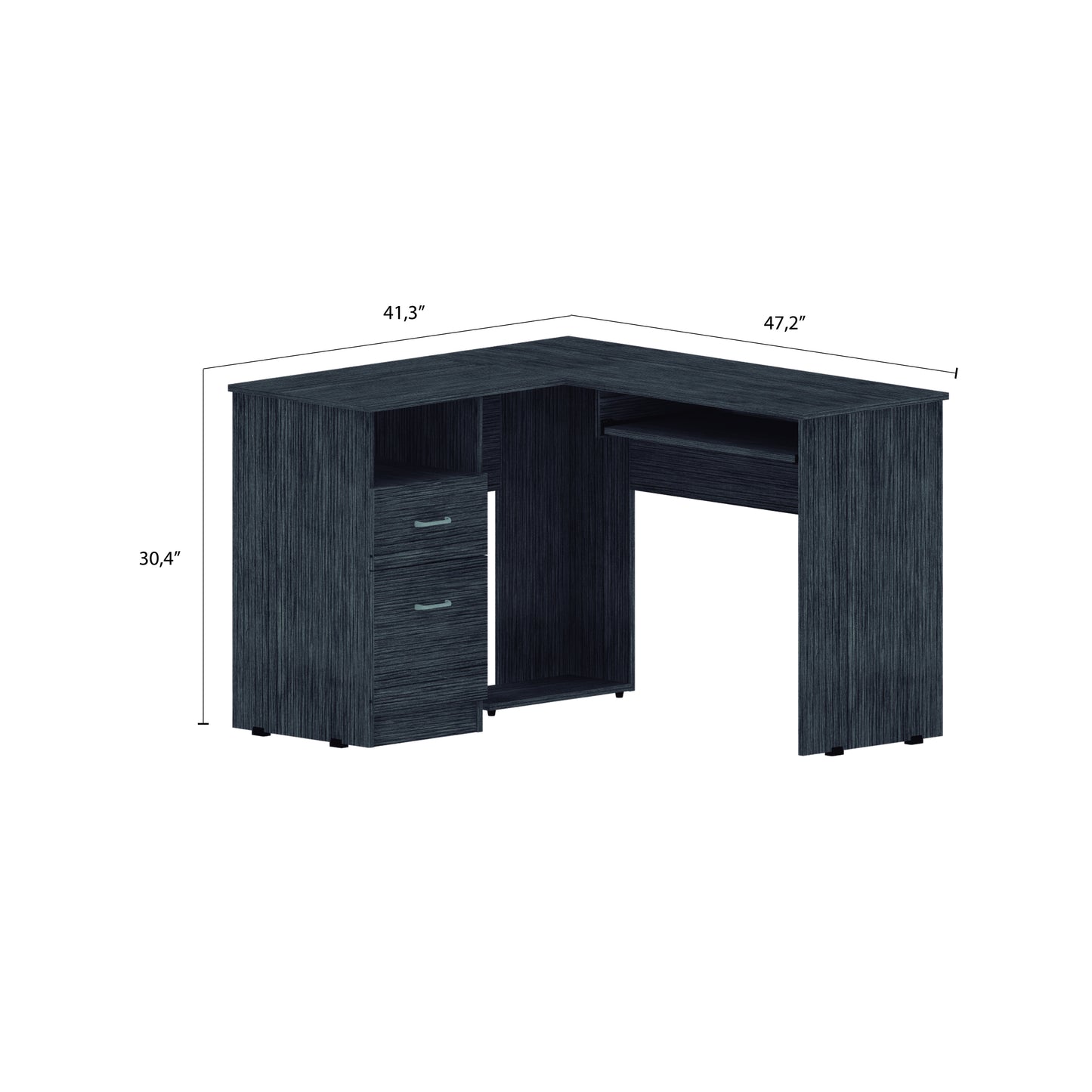 Oakwood L-Shaped Computer Desk