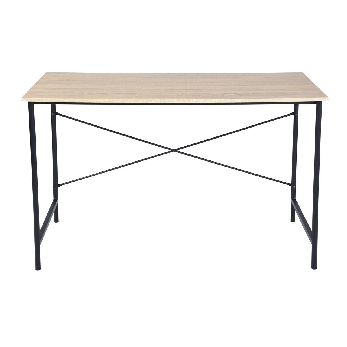 Eco Write Oak & Black Metal Frame Desk