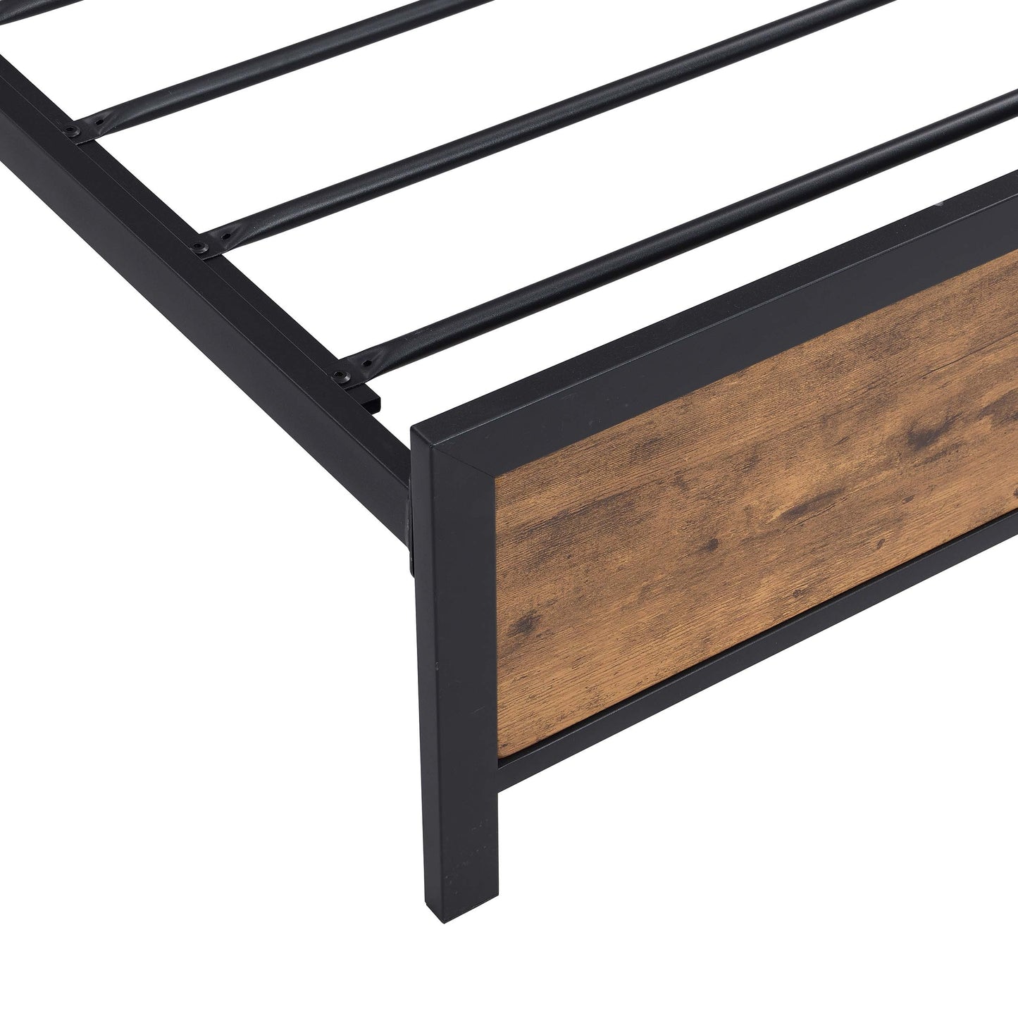 Rustic Glow Queen Bed Frame