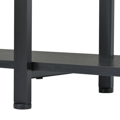 Stainless Steel Frame Corner 6-tier Shelves - Black