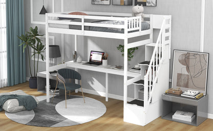Dream Haven Twin Size Loft Bed