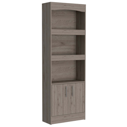 Isabelle Office Set, Bookcase and Desk - Light Gray