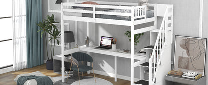 Dream Haven Twin Size Loft Bed