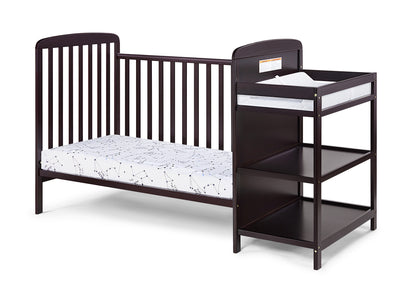 ElegantDreams 3-in-1 Convertible Crib and Changer Combo