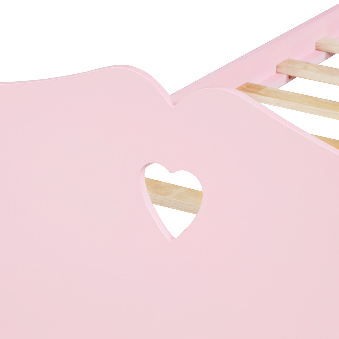 Pink Dreamwood Twin Platform Bed