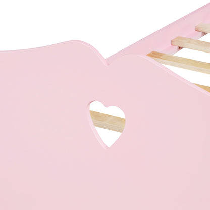 Pink Dreamwood Twin Platform Bed