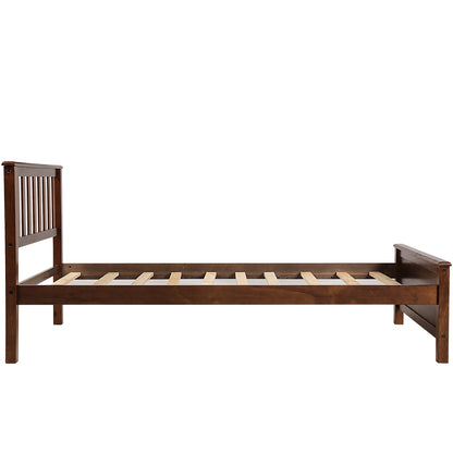Walnut Dreamwood Twin Platform Bed