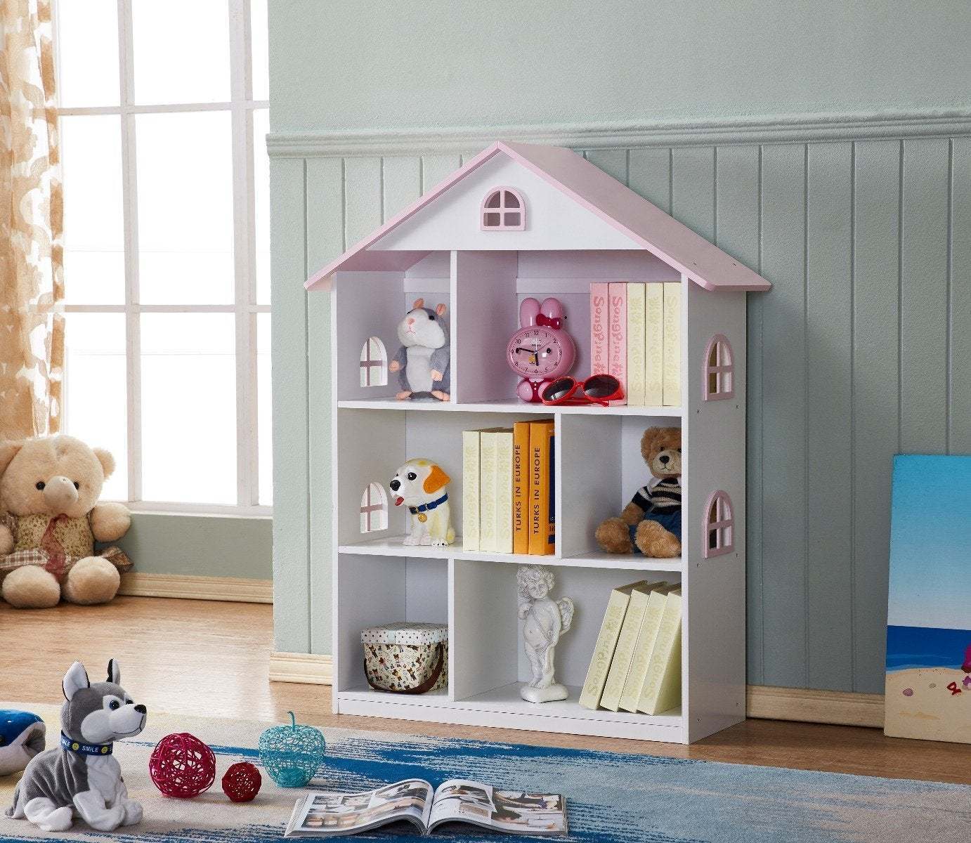 Dollhouse Bookcase - Pink