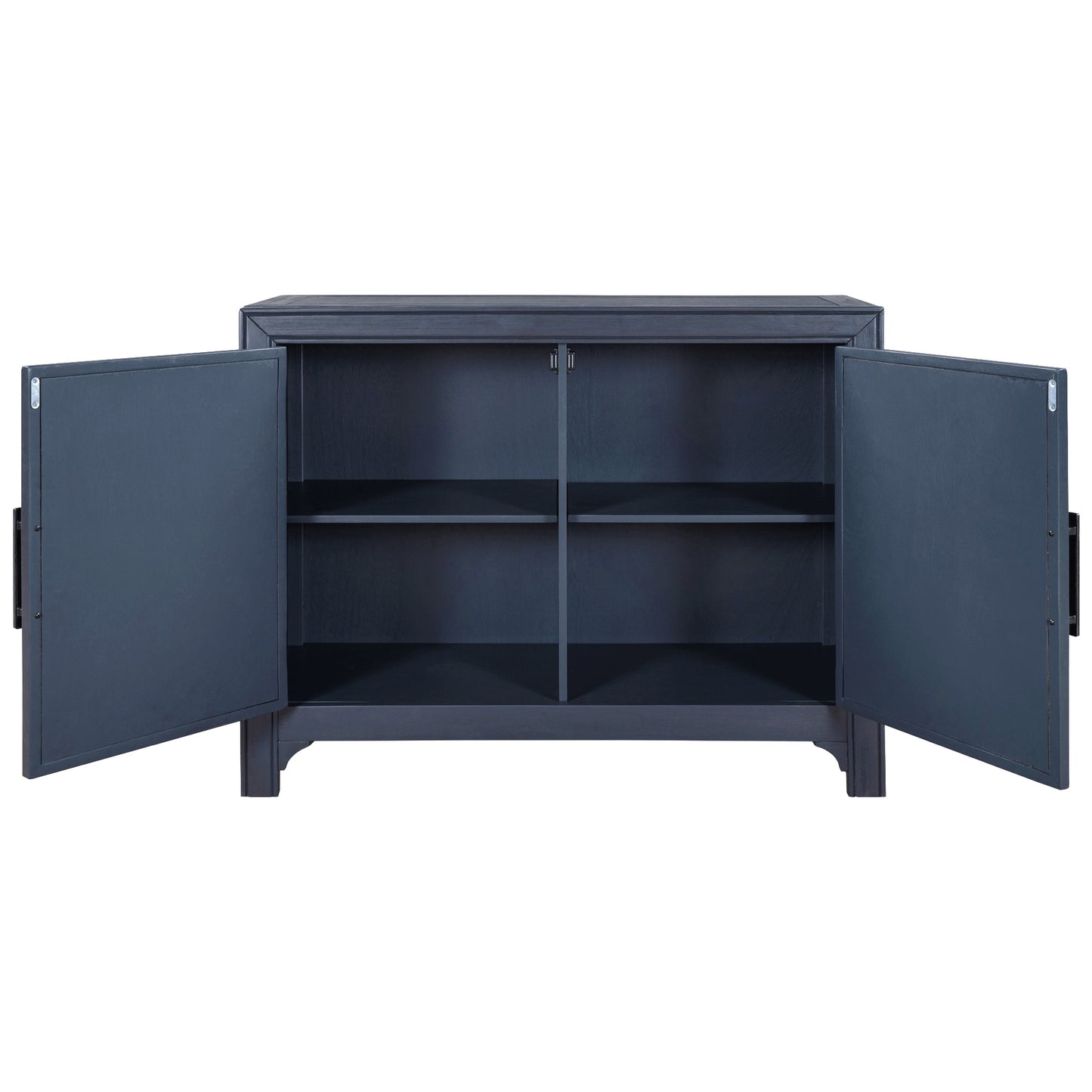 Living Console 40'' Modern Sofa Table with 2 Shelves