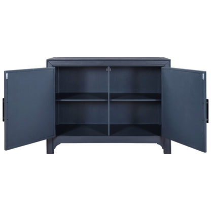 Living Console 40'' Modern Sofa Table with 2 Shelves