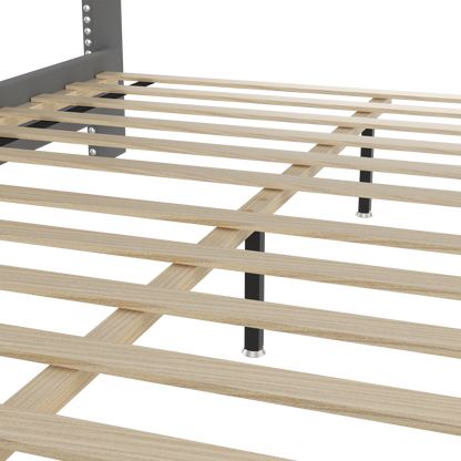Bazu Full Size Platform Bed Frame - Beige