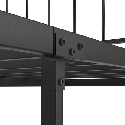 Marsh Queen Size Metal Platform Bed - Black