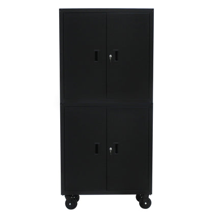 Secure Solution Storage Cabinet With 4 Wheels