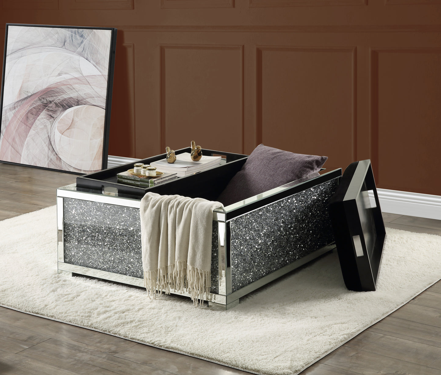 Mirage Diamond Storage III Ottoman