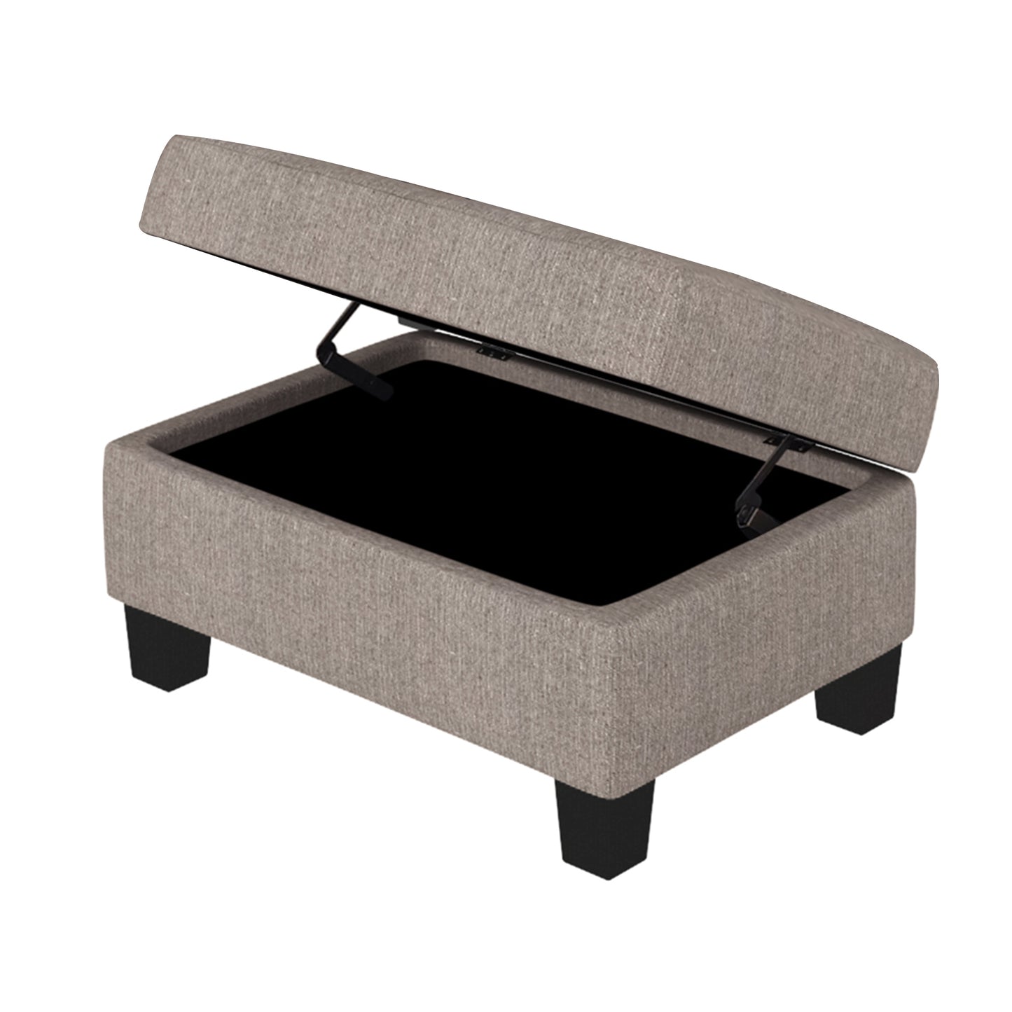 OrisLux Sectional Lounge: Ultimate Space-Saving Sofa with Ottoman & Cup Holders