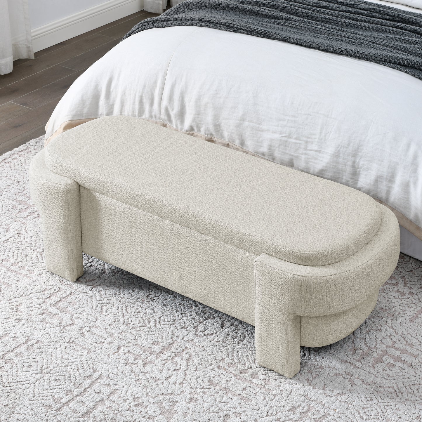 Elegant Haven Linen Storage Bench