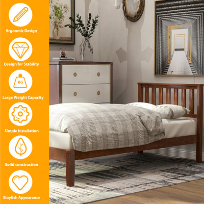 Walnut Dreamwood Twin Bed