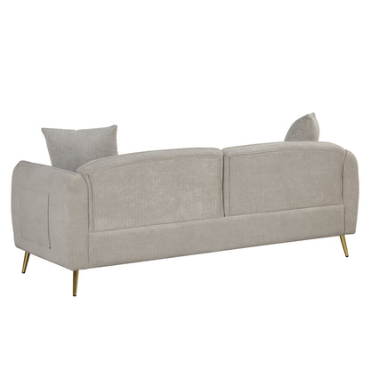 Elegant Comfort Velvet Sofa Set