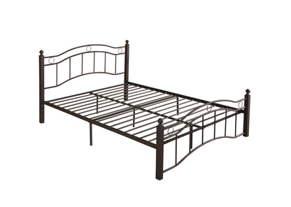 Royal King Size Metal Bed Frame - Bronze