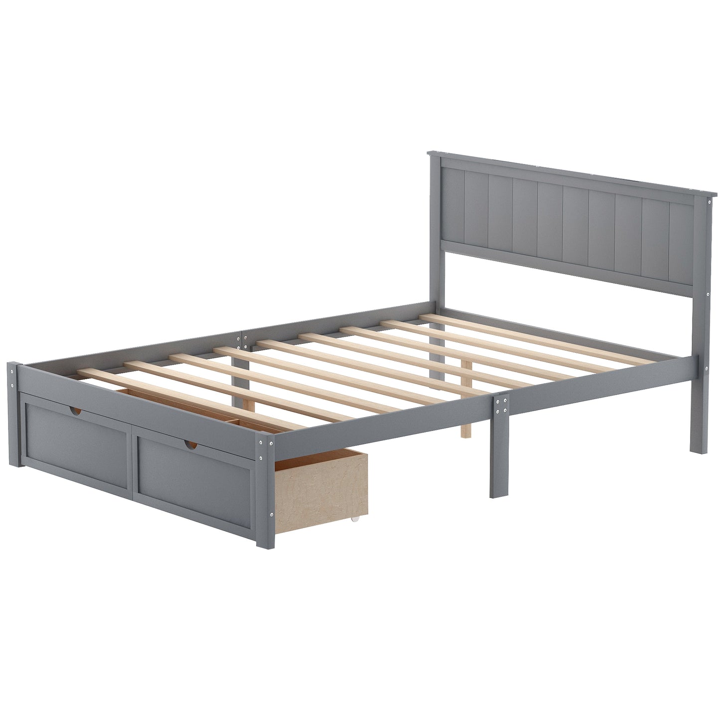 Gray Haven Platform Bed
